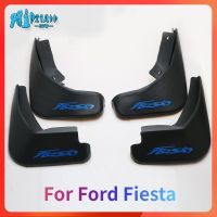 RTO 4ชิ้นแผ่นกันกระเซ็นคิ้วบังโคลนบังโคลนหลอดไฟเลี้ยวสำหรับ Ford Fiesta Hatchback 2009-2017