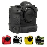 ปกป้องตัวเครื่องเคสกล้องซิลิโคนยางปลอกซิลิโคน Z9สำหรับ Nikon Z9สีดำสีแดงสีขาวสีเหลืองสีเขียว