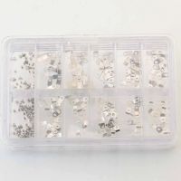 ∋ 240Pcs Watch Casing Clamp Movement Adapter Securing Screw Washer Repair Part Tools with Box for ETA 2824 2836 2846