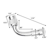 อะแดปเตอร์ต่อท่อยางรถยนต์อะแดปเตอร์วาล์วจักรยานจักรยานยนต์45/90/135องศา