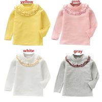 ♕ babyme ღ Pullover Flower Kids Clothes Print Outfits T-shirt Long Sleeve Baby Girls Tops