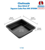 Chefmade Non Stick 8 Square Cake Pan WK 9709M (11-7561)