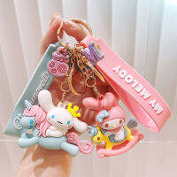 Genuine Cat Cinnamoroll Babycinnamoroll Melody Creative Lovely Key Buckle Car Key Case Package Pendant Small Jewelry