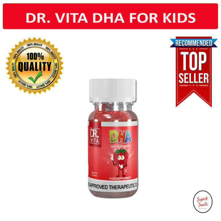 DR. Vita DHA with B-Vitamins for KIDS with DHA, Zinc, Probiotics and ...