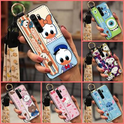 Lanyard Silicone Phone Case For Xiaomi Redmi Note8 Pro Wristband Anti-dust Wrist Strap Cover Durable Soft Case New Soft