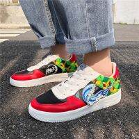 Fashion Unique Pattern Men Casual Sneaker Shoes Anime Demon Slayer Comfortable