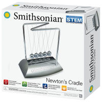 Smithsonian Newtons Cradle ของเล่นวิทยาศาสตร์ ชุดอุปกรณ์เปลของนิวตัน (การถ่ายทอดพลังงานจากสิ่งหนึ่งไปยังอีกสิ่งหนึ่ง)