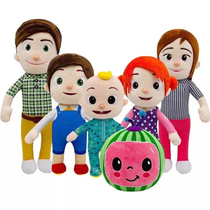 LLH JJ Stuffed Doll Plush Toys Cartoon Characters Family Soft