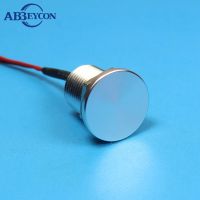 PS001 IP68 waterproof 12mm flat head momentary Aluminum oxidation small piezo switch