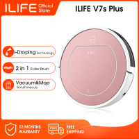 ILIFE V7s Plus การทำความสะอาดหุ่นยนต์และไม้ถูพื้นการชาร์จอัตโนมัติ120นาทีเครื่องใช้ในบ้านสำหรับการกวาดถูพื้นเครื่องทำความสะอาดบ้านอัจฉริยะ