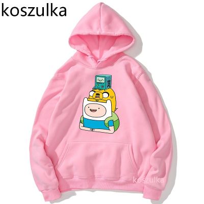 เสื้อกันหนาว มีฮู้ด ลายการ์ตูนเจ้าหญิง Adventure Time Finn Jake Kawaii Bubblegum Rock ของขวัญวันวาเลนไทน์ สําหรับผู้ชาย XXS-4XL