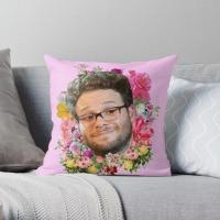 [HOT SHXLLOWWQWH 522] Seth Rogen ดอกไม้พิมพ์โยนปลอกหมอนแต่งงานโซฟา C Omfort ห้องนอนรถเตียงนุ่มบ้านกรณีโยนหมอนไม่รวม