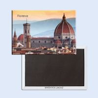 {6shop Department Store} แม่เหล็กที่ระลึก SOUVEMAGItaly Florence ทิวทัศน์เมือง SFM5200แม่เหล็กตู้เย็นท่องเที่ยว