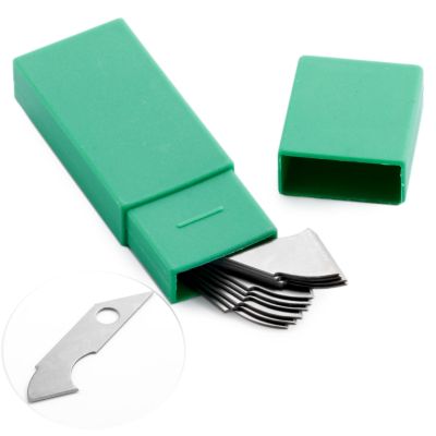 【YF】 10Pcs Acrylic Plexiglass Hook Blade Steel Blades Paper Cutter Hand Tools for ABS Plate Plastic Board Cutting