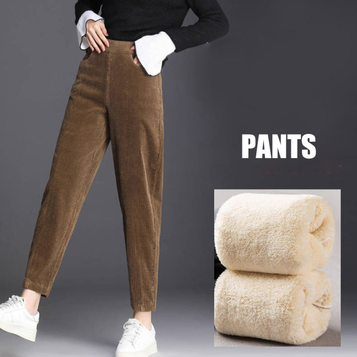 กางเกงกางเกงสุภาพสตรีสำหรับผู้หญิงเอวสูงสำหรับผู้หญิงมีกางเกงเอวสูงสูง