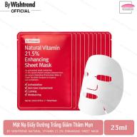 Combo 10 Mặt Nạ By Wishtrend Natural Vitamin C 21.5 Enhancing Sheet Mask 23g x10 _ Dưỡng Trắng Da Làm Mờ Vết Thâm _ By Wishtrend Chính Hãng thumbnail