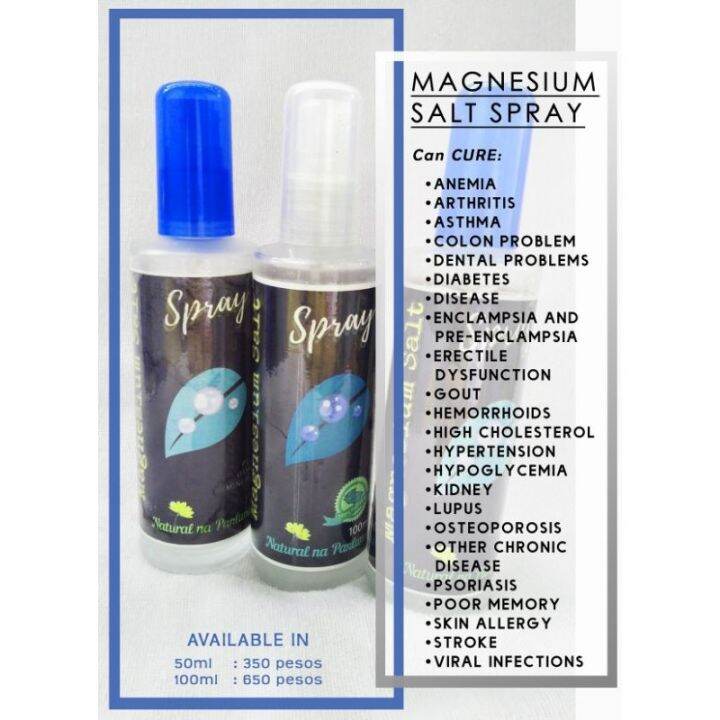 Magnesium Salt Spray 50ml Lazada PH