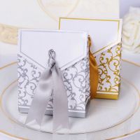【YF】◕◐△  10Pcs/lot Gold Paper With Wedding Favors Birthday Mariage Casamento