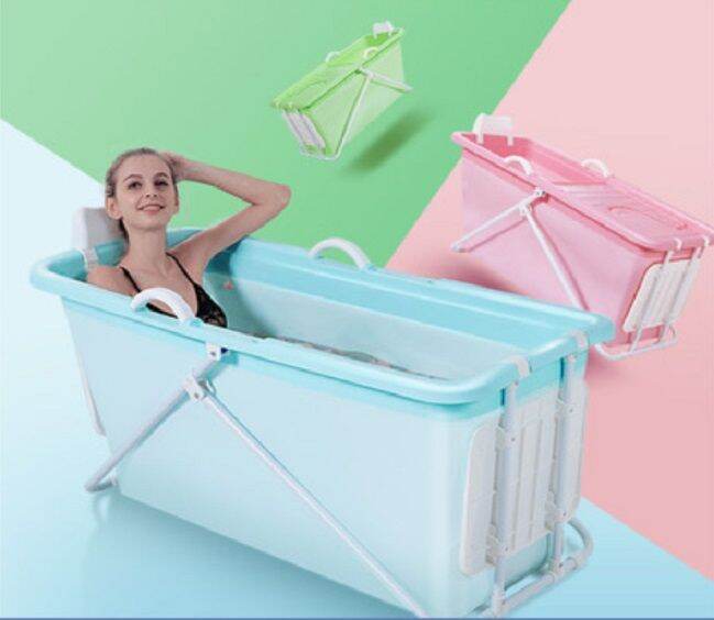 【Ready Stock】 Adult Foldable Bathtub Portable Bathtub Folding tub