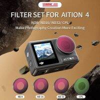 STARTRC Action 4 / Action 3 Lens UV CPL Filter ND16 ND32 ND62 ND Filters Kit for DJI Action 3 Camera Accessories