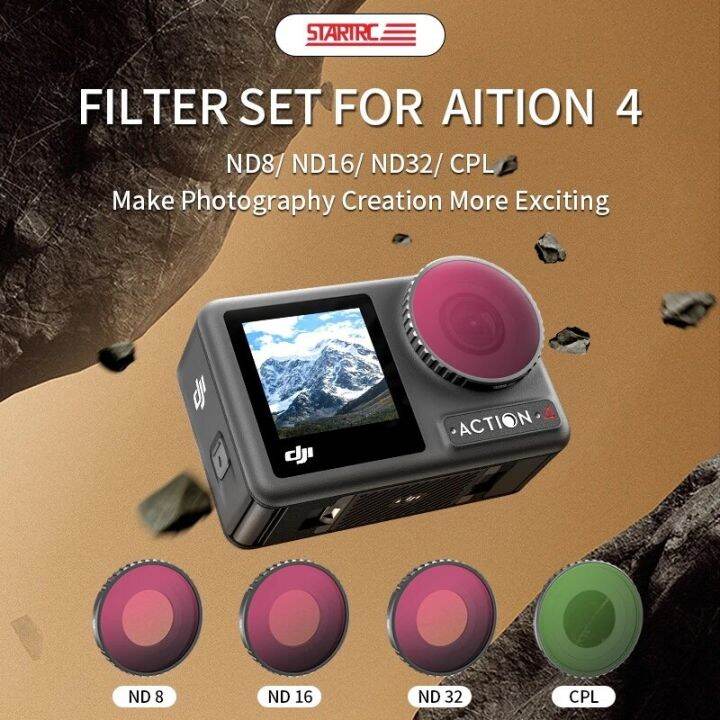 startrc-action-4-action-3-professional-camera-lens-uv-cpl-filter-nd16-nd32-nd62-nd-filters-kit-for-dji-action-3-4-camera-sport-accessories