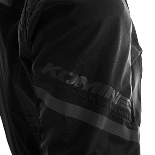 komine-แจ็กเก็ตลายตาข่ายครึ่งป้องกันสำหรับ-jk-1463รถจักรยานยนต์07-1463-4xl-ผู้ชายสีเทาอ่อนสีดำ