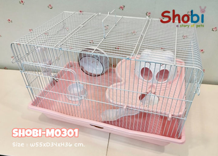 shobi-m0301-กรงหนูแฮมเตอร์-กรงสัตว์เลี้ยง-พร้อมอุปกรณ์และของเล่น