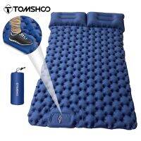 【YF】 Tomshoo Inflatable Mattress 2 Person Camping Mat with Air Pillow Portable Waterproof Backpacking Sleeping Pad