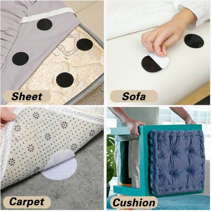 5cm-strong-self-adhesive-fastener-dots-stickers-nylon-hooks-bed-sheet-sofa-mat-carpet-anti-slip-mat-pads-adhesive-velcro-tape-adhesives-tape