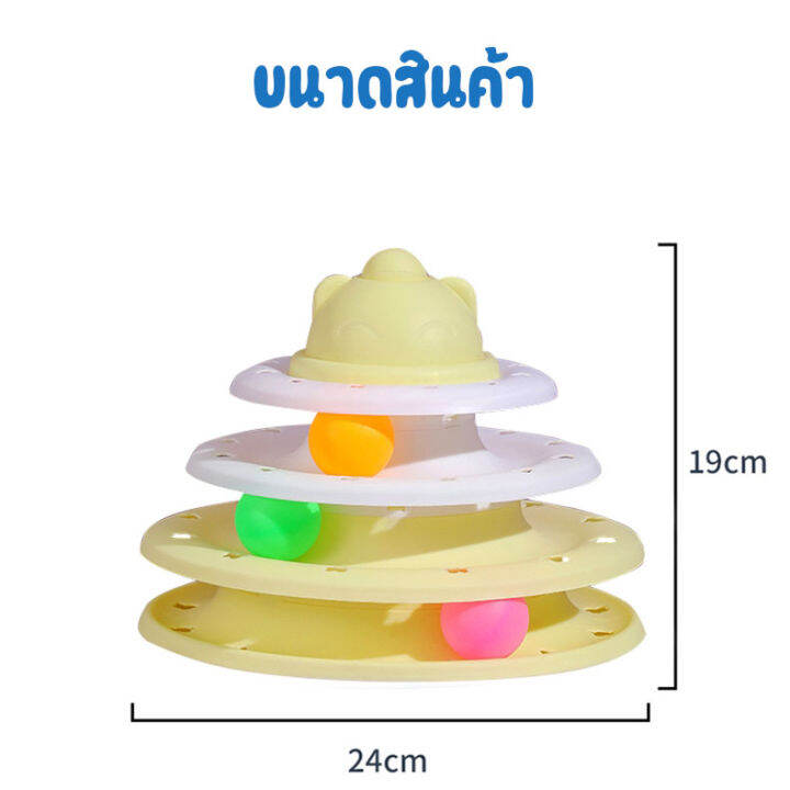 omt-รางบอลแมว4ชั้น-ของเล่นแมว-รางบอลแมว-รางบอล4ชั้น-ของเล่นน้องแมว-แคทนิปบอล-catnip