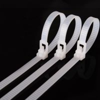 100PCS Releasable nylon cable ties 8*150/200/250/300/400/450 may loose slipknot tie reusable packaging Plastic Zip Tie Cable Management