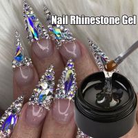 8ml Nail Art Rhinestone  Gel Nail Polish Glue Manicure Sticky Adhesive UV Glue for DIY Crystal Gems Jewelry Nail Decoration Adhesives Tape