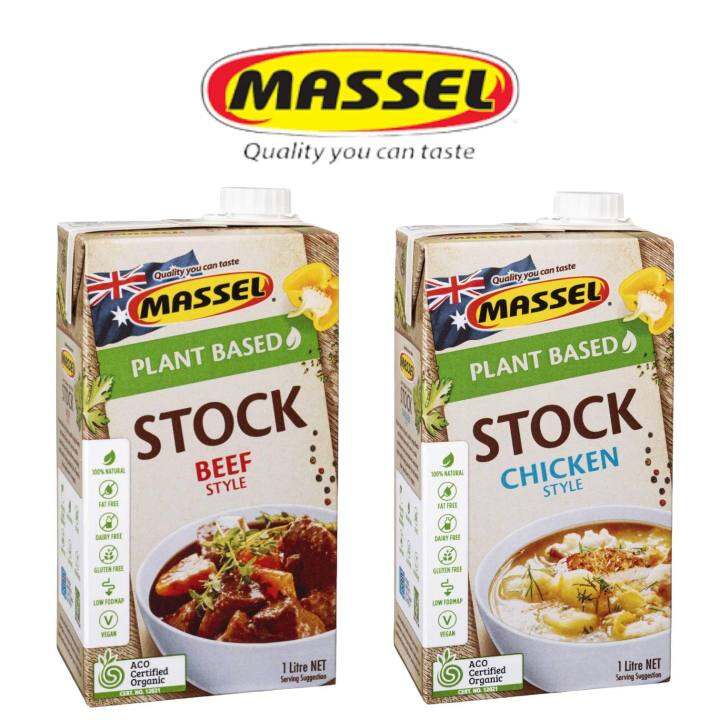 Massel® Plant Based Stock Beef Style / Chicken Style 1L VEGAN Lazada PH