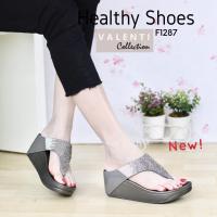 Valenti Collection รองเท้าเพื่อสุขภาพ Health &amp; massage Therapy flipflop นุ่มมาก เบา ใส่สบาย รุ่น F1287 Grey (สีเทา)