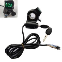 New Product 12V 24V 36V 48V 60V 72V Ebike Bike Thumb Throttle With Key Lock LCD Display Gas For Electric Bicycle/Scooter/E-Bike