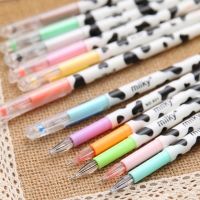 ปากกาเจลหัวเพชรลายการ์ตูนน่ารัก 12 สี ปากกาลายเซ็นแบบน้ำที่หอมหวานและทนทาน สำนักงานง่าย ๆ การเรียนรู้ปากกาเน้นข้อความสีทึบ