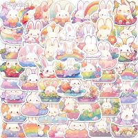 10/30/50pcs Cute Animal Cartoon Rainbow Rabbit Stickers Decals Notebook Laptop Suitcase Phone Decoration Sticker Kid Classic Toy