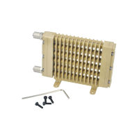 หม้อน้ำไฮดรอลิกทองเหลืองเชื่อม Fast Air-Cooled สำหรับ RC รถบรรทุก Tamiya Excavator Loader Heat Sink ของเล่นรุ่น Parts