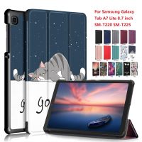 【Aishang electronic】Casing Tablet ขาตั้งพับได้หนัง PU,SM-T220บาง A7เบา8.7นิ้ว Casing Tablet กันกระแทกสำหรับซัมซุงกาแล็กซีแท็บ