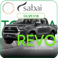 SABAI ผ้าคลุมรถยนต์ TOYOTA REVO 4 ประตู 2017 Gen 8 เนื้อผ้า SILVER18 ซิลเวอร์โค้ท คลุมง่าย เบา สบาย #ผ้าคลุมสบาย ผ้าคลุมรถ sabai cover ผ้าคลุมรถกะบะ ผ้าคลุมรถกระบะ