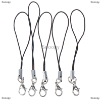 Snoopy 10pcs lanyard พวงกุญแจสำหรับ USB Flash Drive สายคล้องคอสีดำ