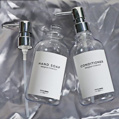 【CW】 Refillable Shampoo Conditioner Bottles with 500ml Dispenser
