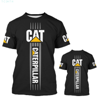 baru 2023！New！T-shirt biasa dengan lengan pendek leher bulat Kaus Dewasa Caterpillar tercetak fashion pria 3D cocok untuk olahraga 2023 High quality products （Freeprinting of names）