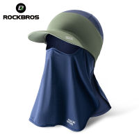 ROCKBROS หมวกป้องกันหมวกบังแดดสำหรับผู้ชายและผู้หญิง,การตั้งแคมป์กีฬากลางแจ้ง360 ° หมวกป้องกันป้องกัน Seluruh Wajah ตกปลา