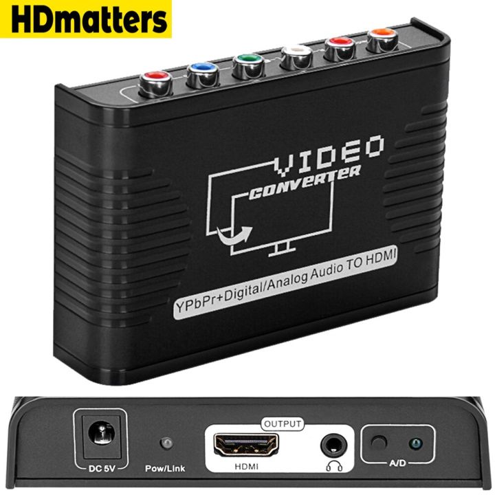 ที่ต่อจอทีวีเครื่องแปลงวิดีโอ-hdmi-1080p-5rca-ดิจิตอลพร้อมเสียงเป็นอะแดปเตอร์-hdmi-สำหรับ-ps2-dvd-wii-xbox-hdtv