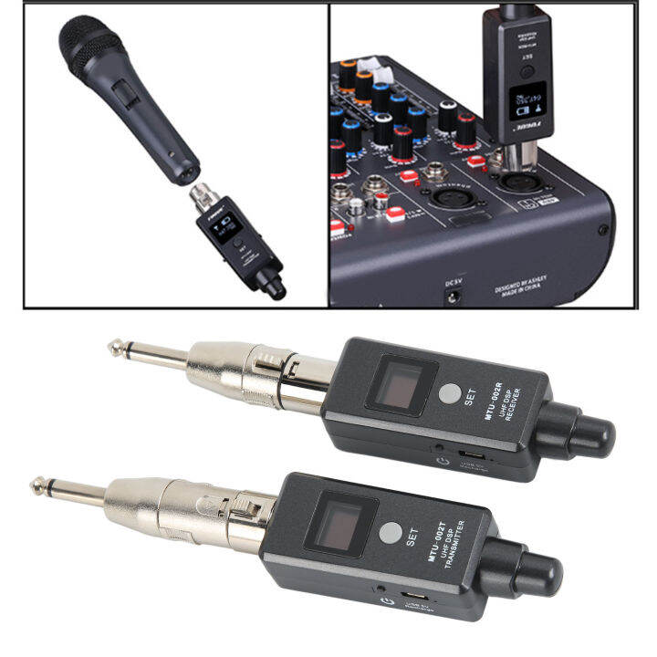 XLR Microphone Wireless System, Wireless Microphone Adapter 2.4GHz