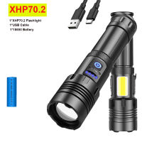 300000 LM XHP90.2 Most Powerful LED Flashlight USB Rechargeable LED Display Torch XHP90 XHP70 Hand Lamp 18650 Tactical Light