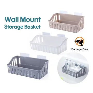 Wall Mounted Bathroom Shelf Durable Suction Cup Corner Drainage