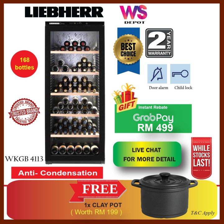 LIEBHERR WKGB 4113 Wine Chiller Barrique 168B / LIEBHERR WKGB4113