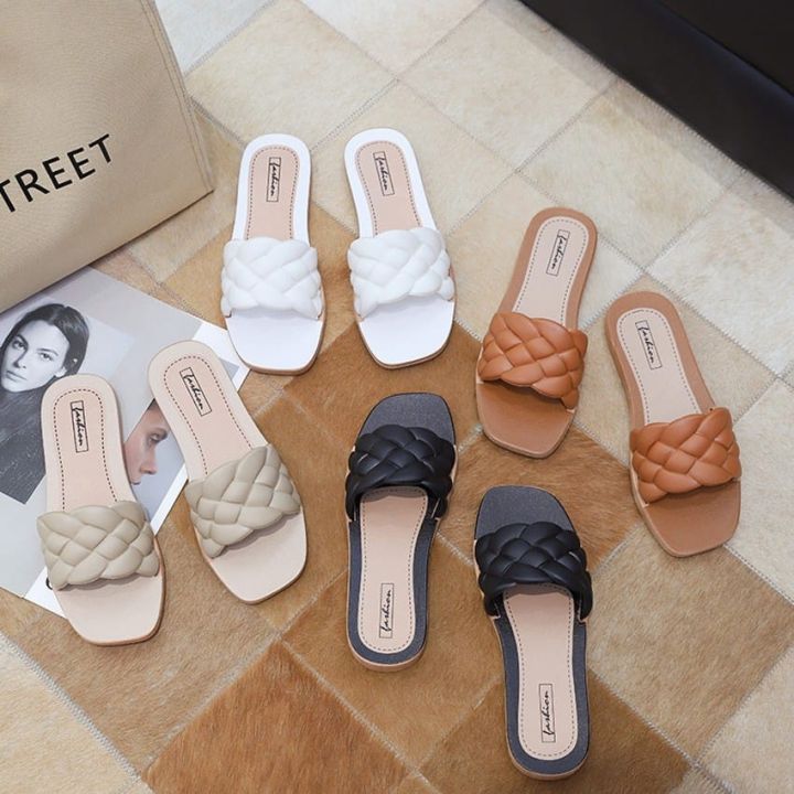 SALE Sandal Women / Sandal Perempuan / Flat Sandals Plus Size / Selipar ...